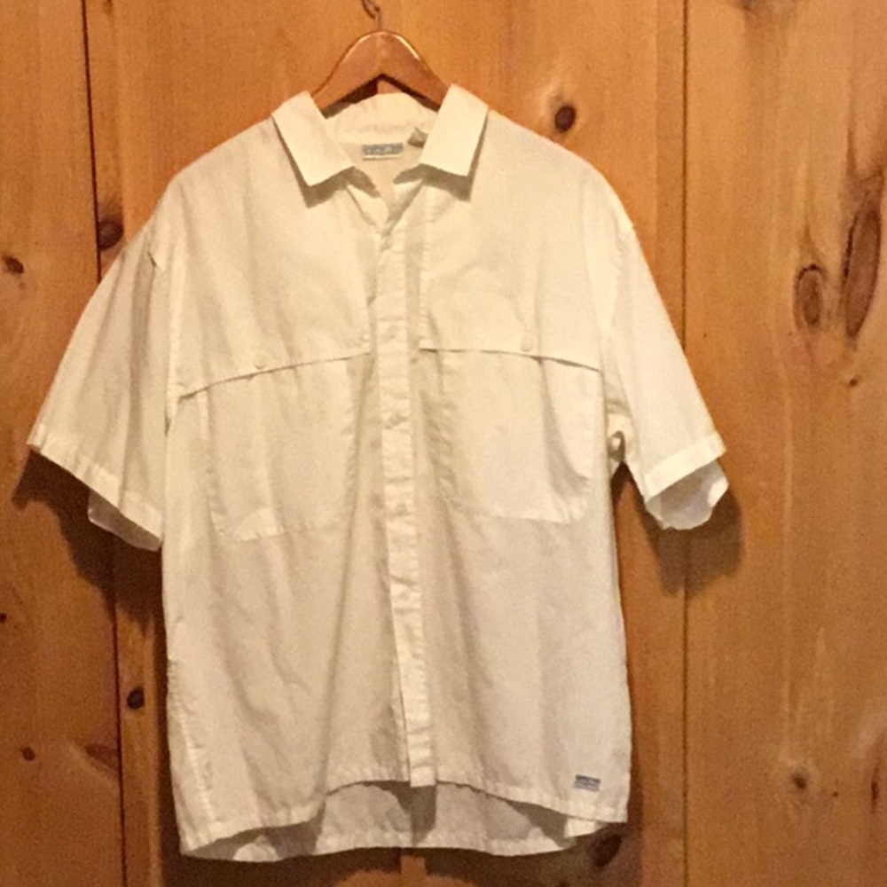 Patagonia White Men's Vintage 90’s fishing 
/hot weather shirt